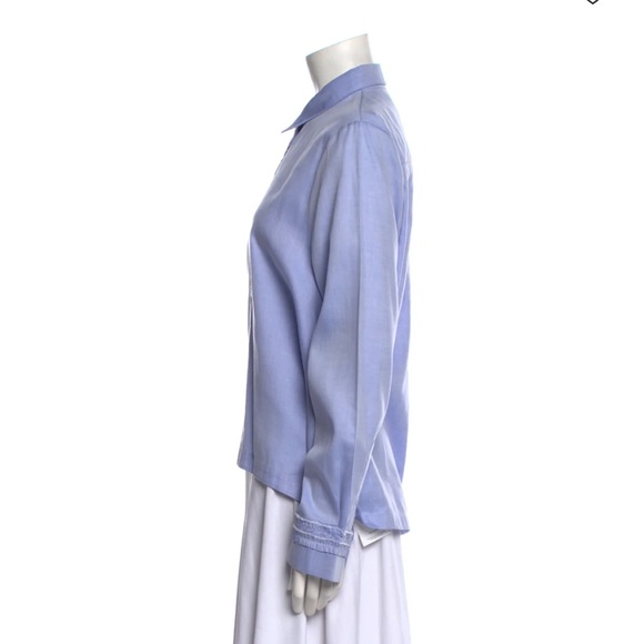 Victoria Beckham long sleeve button down shirt size 4 - Picture 3 of 8